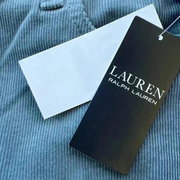 Stretch Corduroy Mid-Rise Straight Leg Pant $145 LRL Size 14 - Picture 8 of 10